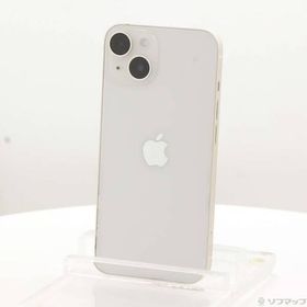 〔中古〕Apple(アップル) iPhone14 128GB スターライト MPUQ3J／A SIMフリー〔262-ud〕