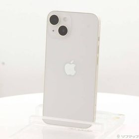 〔中古〕Apple(アップル) iPhone14 128GB スターライト MPUQ3J／A SIMフリー〔198-ud〕