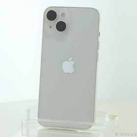 〔中古〕Apple(アップル) iPhone14 128GB スターライト MPUQ3J／A SIMフリー〔258-ud〕