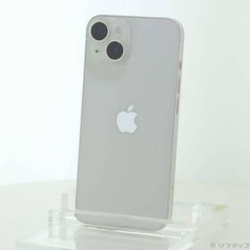 〔中古〕Apple(アップル) iPhone14 128GB スターライト MPUQ3J／A SIMフリー〔377-ud〕