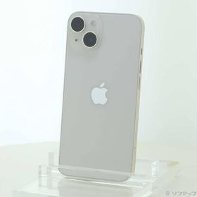 〔中古〕Apple(アップル) iPhone14 128GB スターライト MPUQ3J／A SIMフリー〔295-ud〕