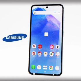 ■美品■SAMSUNG/サムスン■Aランク■Galaxy A55 5G/128GB/SC-53E/SIMフリー/バッテリー80%以上/初期化済み/オーサムアイスブルー/zhh263m