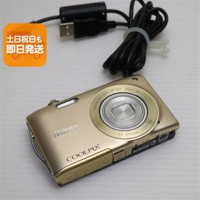超美品 COOLPIX S3300 スイートゴールド 即日発送 デジカメ Nikon デジタルカメラ 本体 あすつく 土日祝発送OK