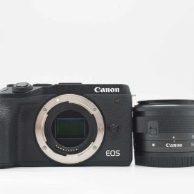 キャノン Canon EOS M6 Mark II 4K 15-45mm Lens Digital Camera Black [新品同様] #Z6523A