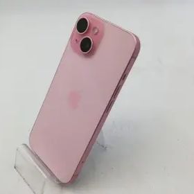 【中古】Apple au 【SIMフリー】 iPhone 15 128GB ピンク MTMJ3J/A【大宮東口】保証期間１ヶ月【ランクB】