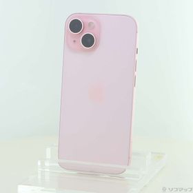 (中古)Apple iPhone15 128GB ピンク MTMJ3J/A SIMフリー(377-ud)