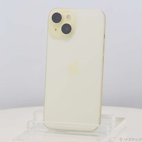 (中古)Apple iPhone15 128GB イエロー MTMK3J/A SIMフリー(198-ud)
