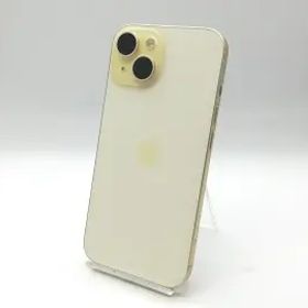 【中古】Apple docomo 【SIMフリー】 iPhone 15 128GB イエロー MTMK3J/A【吉祥寺】保証期間１ヶ月【ランクB】