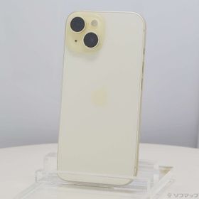 (中古)Apple iPhone15 128GB イエロー MTMK3J/A SIMフリー(198-ud)