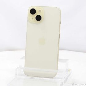 (中古)Apple iPhone15 128GB イエロー MTMK3J/A SIMフリー(196-ud)