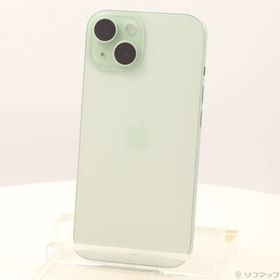 (中古)Apple iPhone15 128GB グリーン MTMM3J/A SIMフリー(258-ud)