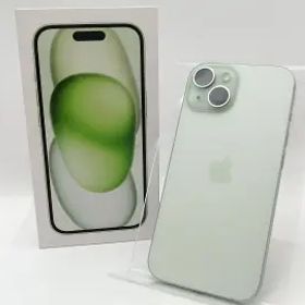 【中古】Apple docomo 【SIMフリー】 iPhone 15 256GB グリーン MTMT3J/A【津田沼】保証期間１ヶ月【ランクA】
