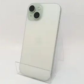 【中古】Apple au 【SIMフリー】 iPhone 15 256GB グリーン MTMT3J/A【柏】保証期間１ヶ月【ランクA】