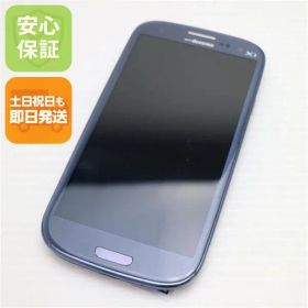 美品 SC-06D ブルー(ブラック) 即日発送 DoCoMo スマホ SAMSUNG GALAXY S Ⅲ 本体 白ロム 土日祝発送OK 00000