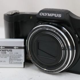 【返品保証】 オリンパス Olympus SZ-14 ブラック 24x バッテリー付き コンパクトデジタルカメラ e14293