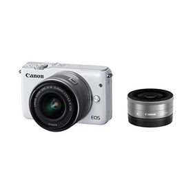 Canon ミラーレス一眼カメラ EOS M10 ダブルレンズキット(ホワイト) EF-M15-45mm F3.5-6.3 IS STM EF-M22mm F2 STM 付属 EOSM10WH-WLK