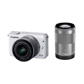 Canon ミラーレス一眼カメラ EOS M10 ダブルズームキット(ホワイト) EF-M15-45mm F3.5-6.3 IS STM EF-M55-200mm F4.5-6.3 IS STM 付属 EOSM10WH-WZK