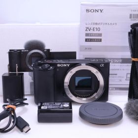 【美品 英語対応】SONY ZV-E10 ボディ ブラック ミラーレス一眼 Vlogカメラ VLOGCAM
