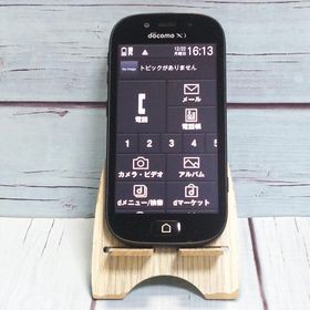 富士通 docomo らくらくスマートフォン3 ブラック F-06F 本体 白ロム B993524