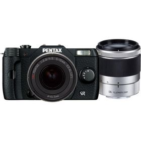 PENTAX ミラーレス一眼 Q10 ダブルズームキット [標準ズーム 02 STANDARD ZOOM ・望遠ズーム 06 TELEPHOTO ZOOM] ブラック Q10 WZOOMKIT BLACK 12140