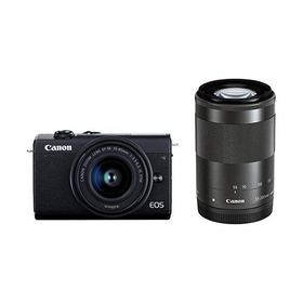 Canon ミラーレス一眼カメラ EOS M200 ダブルズームキット ブラック EOSM200BK-WZK