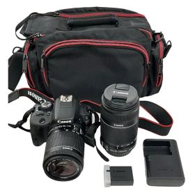 186000 動作確認済み canon キャノン EOS Kiss X7ダブルズームキット デジタル一眼レフカメラ ブラック