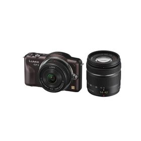パナソニック ミラーレス一眼カメラ LUMIX GF3 ダブルレンズキット センシュアルブラウン DMC-GF3W-T