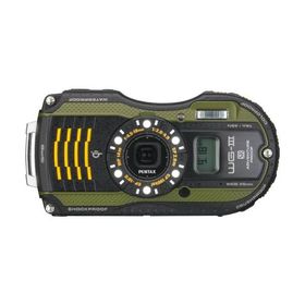 PENTAX 防水デジタルカメラ PENTAX WG-3GPS グリーン 1cmマクロ マクロスタンド付属 電子コンパス サブLCD Qi規格 PENTAX WG-3GPSGR 12663