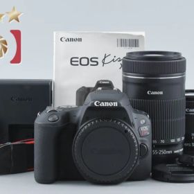 【中古】Canon キヤノン EOS Kiss X9 ダブルズームキット ブラック シャッター回数僅少