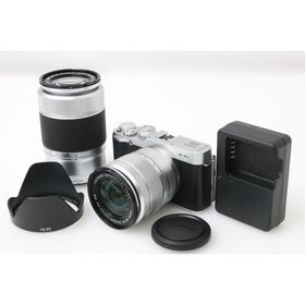 【全額返金保証】並品｜富士フイルム FUJIFILM X-A1 ダブルズームレンズキット [シルバー]（センサー清掃済み） CA01-M6581-2Q2B