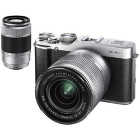 FUJIFILM X-A1ダブルズームレンズキット ズームレンズキット シルバー 良品 動作確認済み 1ヶ月保証付 小型軽量 ミラーレス