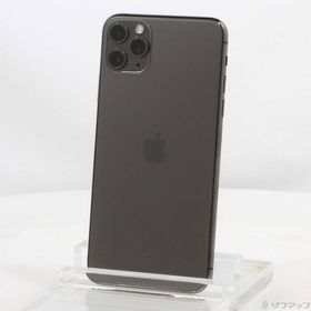 〔中古〕Apple(アップル) iPhone11 Pro Max 64GB スペースグレイ MWHD2J／A SIMフリー〔297-ud〕