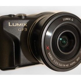 Panasonic ミラーレス一眼カメラ LUMIX GF3 電動ズームキット エスプリブラック DMC-GF3X-K
