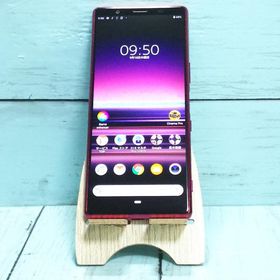 au Xperia5 SOV41 レッド 本体 白ロム SIMロック解除済み SIMフリー 463351