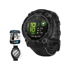 Garmin Instinct 3-45 mm Outdoor GPS Smartwatch, AMOLED, Black with Black Band 010-02936-00 Bundle with 2 YR CPS Enhanced Protection Pack ＆ Deco Essen