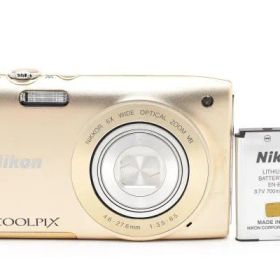 ★極上品★ ニコン NIKON COOLPIX S3300 ゴールド コンパクトデジカメ【光学6倍ズーム】 #0851A