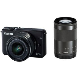 Canon ミラーレス一眼カメラ EOS M10 ダブルズームキット(ブラック) EF-M15-45mm F3.5-6.3 IS STM EF-M55