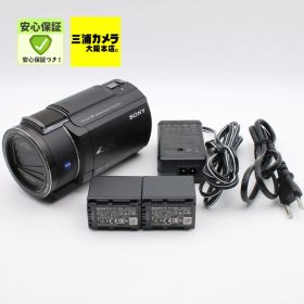 【極上品】 SONY FDR-AX45A ブラック 内蔵メモリー64GB 光学ズーム20倍 空間光学手ブレ補正 4K ビデオカメラ Handycam #096VV0758