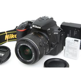 【全額返金保証】美品｜ニコン D5500 18-55 VR II レンズキット ブラック CA01-R6141-2P1B