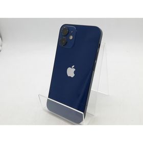 【中古】Apple UQmobile 【SIMロック解除済み】 iPhone 12 mini 128GB ブルー MGDP3J/A【柏】保証期間１週間【ランクC】