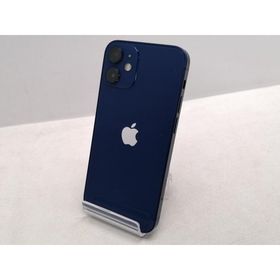 【中古】Apple au 【SIMロック解除済み】 iPhone 12 mini 128GB ブルー MGDP3J/A【仙台駅東口】保証期間１ヶ月【ランクC】