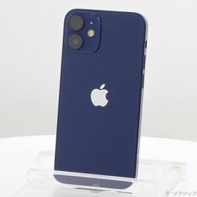 〔中古〕Apple(アップル) iPhone12 mini 128GB ブルー MGDP3J／A SIMフリー〔377-ud〕