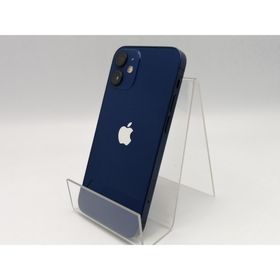 【中古】Apple SoftBank 【SIMロック解除済み】 iPhone 12 mini 128GB ブルー MGDP3J/A【ECセンター】保証期間１ヶ月【ランクB】