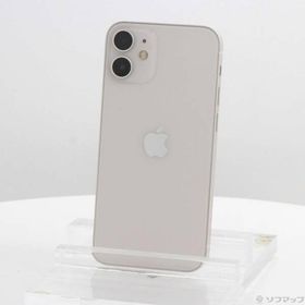 〔中古〕Apple(アップル) iPhone12 mini 128GB ホワイト MGDM3J／A SIMフリー〔377-ud〕