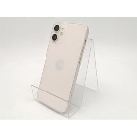 【中古】Apple SoftBank 【SIMロック解除済み】 iPhone 12 mini 128GB ホワイト MGDM3J/A【ECセンター】保証期間１ヶ月【ランクB】