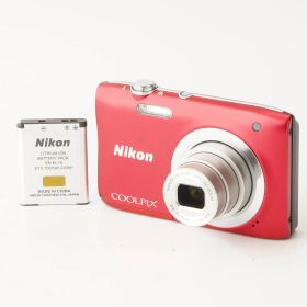 ニコン Nikon COOLPIX A100 レッド 5x 光学ズーム