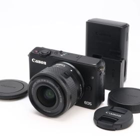 B+ (並品) Canon キヤノン EOS M10 EF-M 15-45mm IS STM レンズキット ブラック 初期不良返品対応 66-299