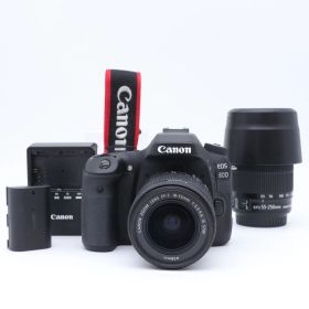 【送料無料】【並品】EOS 80D ダブルズームキット