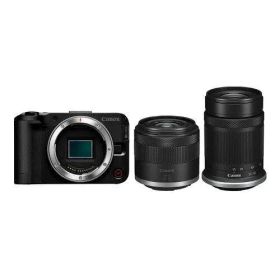 【新品・2営業日で発送】CANON キャノン ミラーレスカメラ EOS R50 V (ブラック)・ダブルズームキット(6895C057)