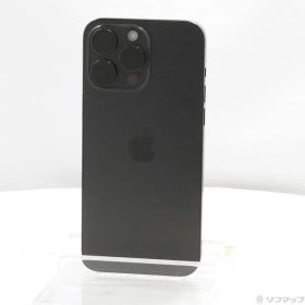 ソフマップ 〔中古品〕 iPhone15 Pro Max 256GB ブラックチタニウム MU6P3J／A SIMフリー【295】
